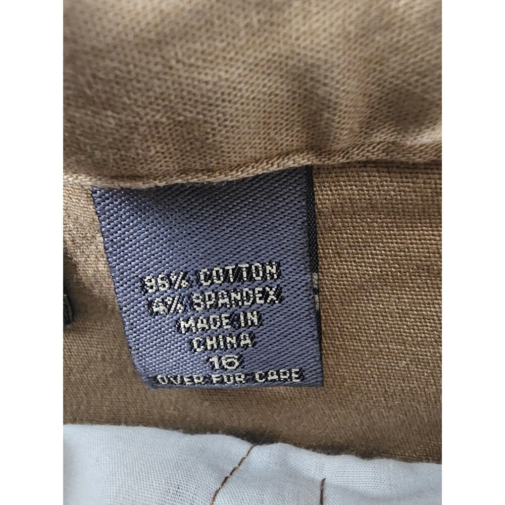 Designs and Co by Lane Bryant Pants Tan Khaki Straight Leg Size 16 Womens - Picture 5 of 5